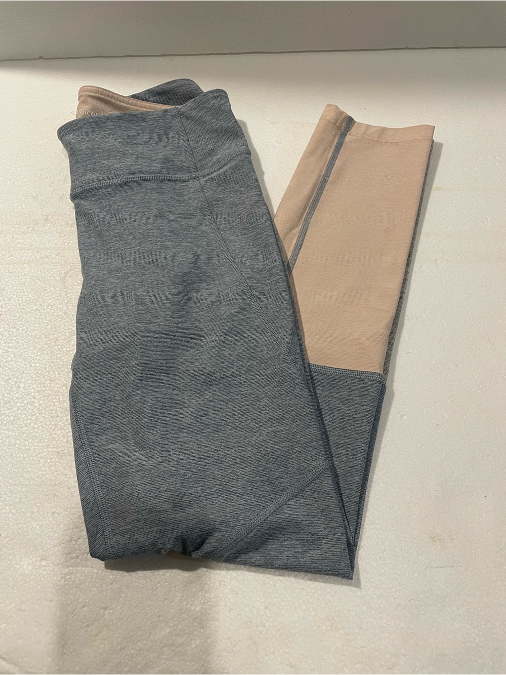 Outdoor Voices Gray and Blush Color Leggings